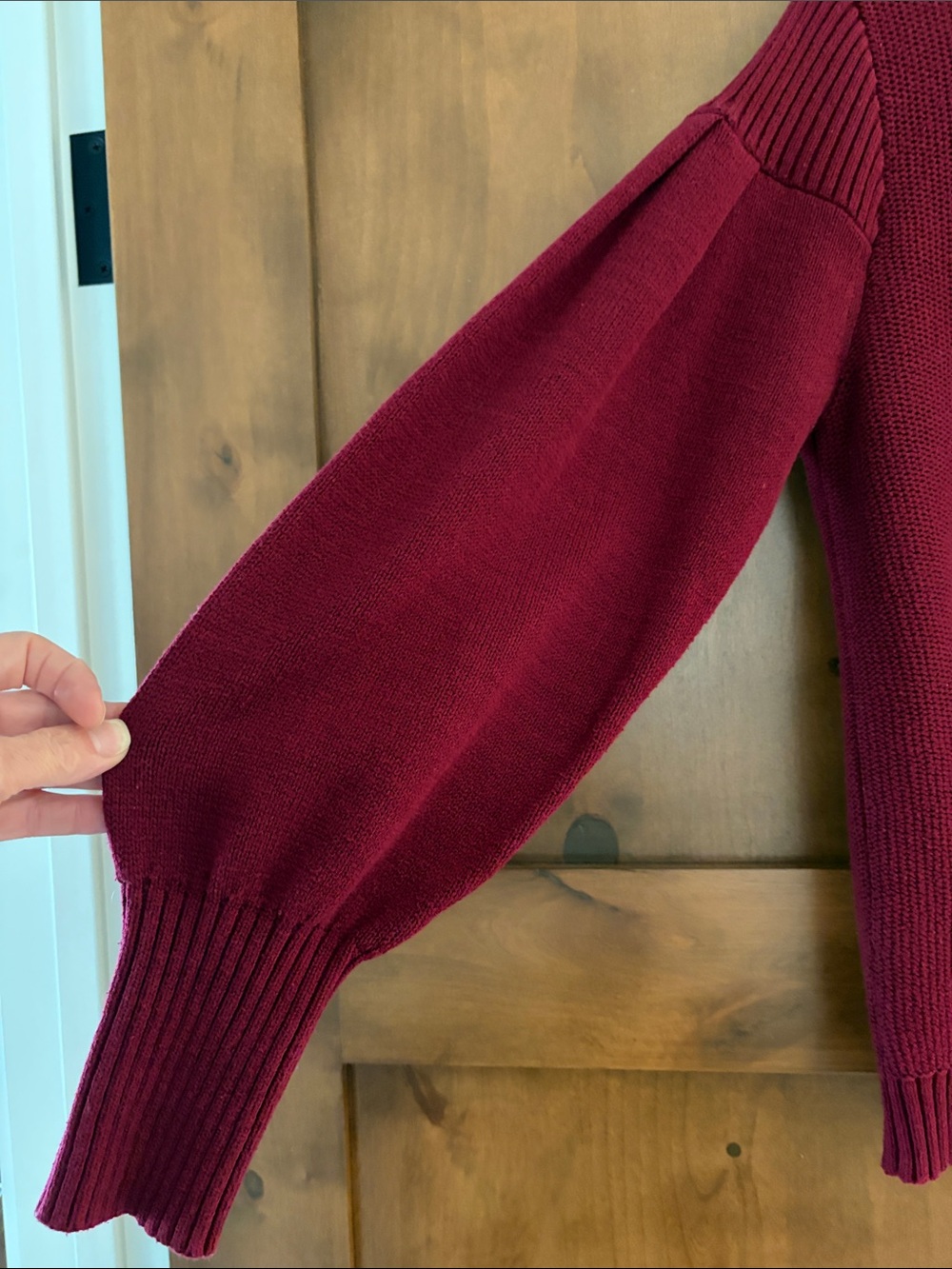Loft Deep Red Sweater - Picture 3 of 3